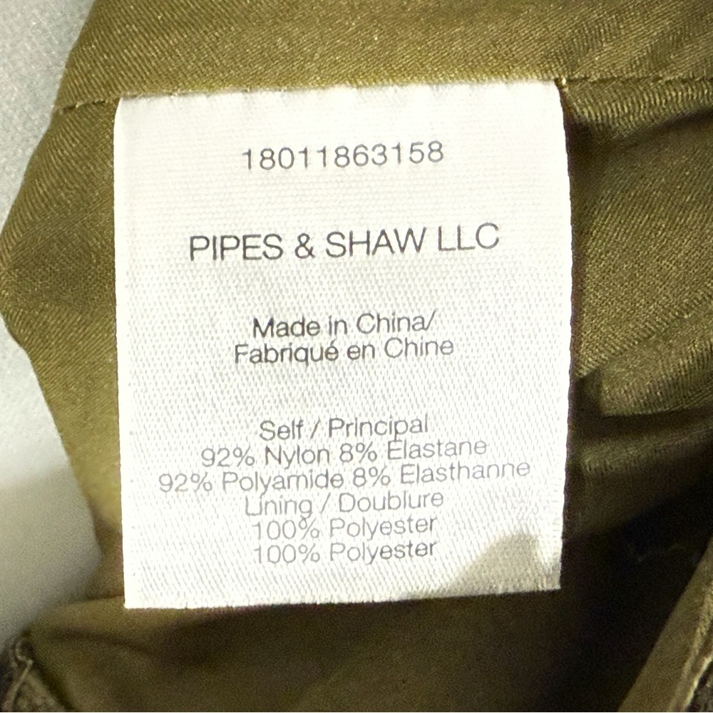 VERONICA BEARD ARMY GREEN LACE SIDE ZIP NOCHE SKIRT - Picture 8 of 11